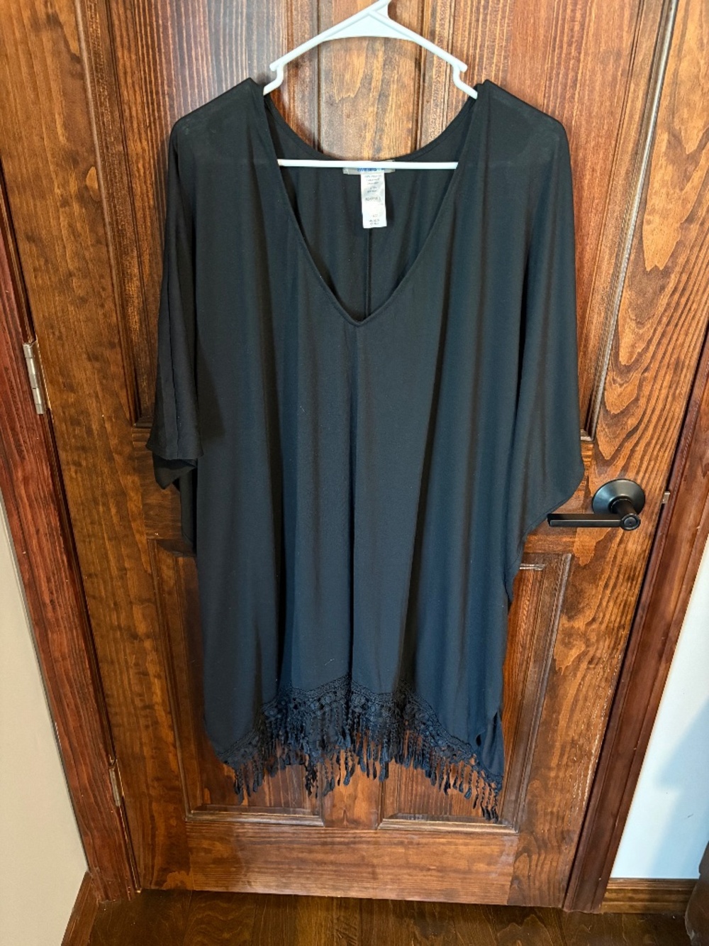 Swimsuits for all black dress coverup, size 18/20, used